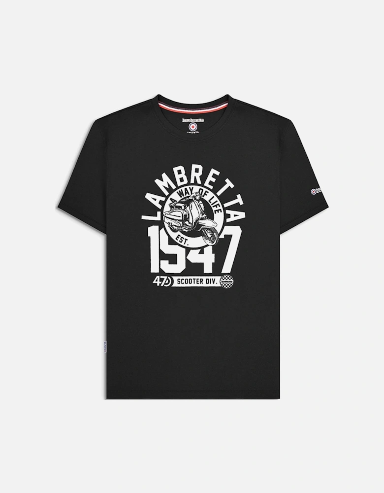 Mens 1947 Short Sleeve Crew Neck T-Shirt