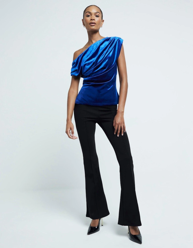 Asymmetric Twist Top - Bright Blue