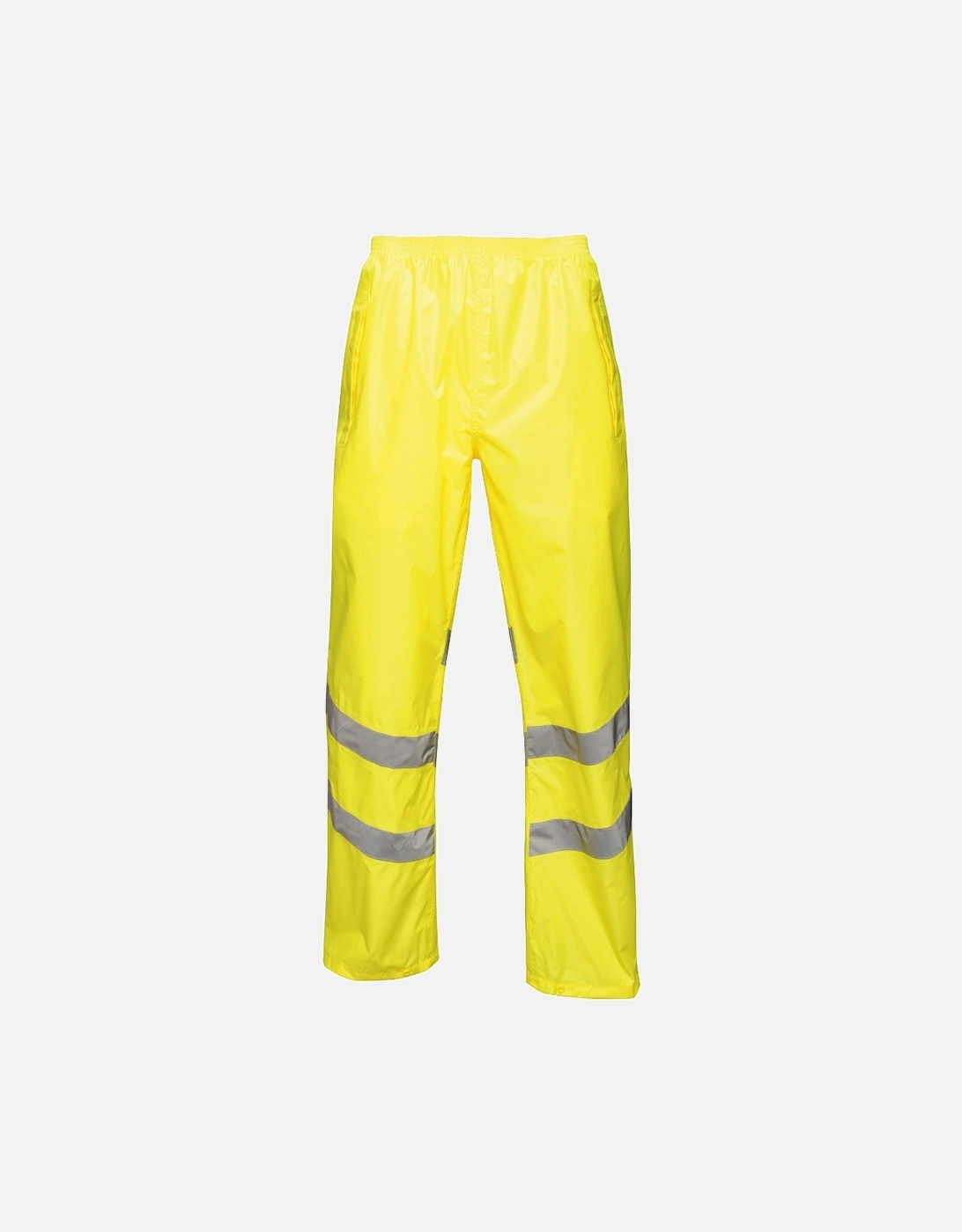 Mens Hi Vis Pro Packaway Waterproof Work Trousers, 4 of 3