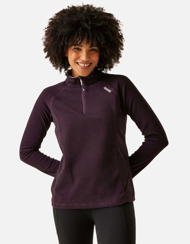 Womens Montes Half Zip Lightweight Microfleece Top