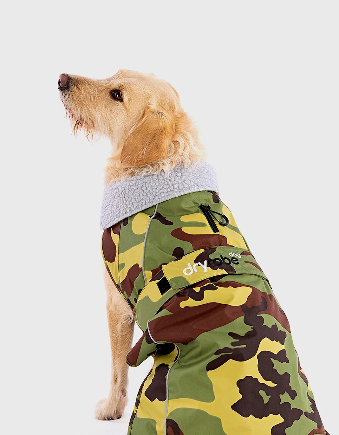 Dog Coat Camo Grey