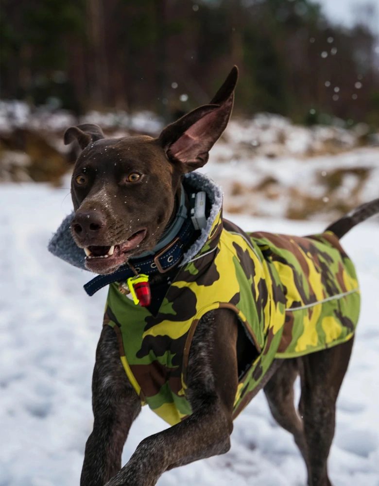 Dog Coat Camo Grey