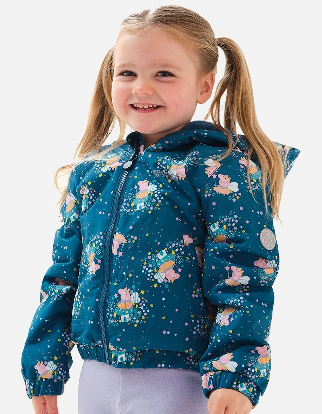 Girls Peppa Muddy Puddle Waterproof Insulated Coat, 4 of 3