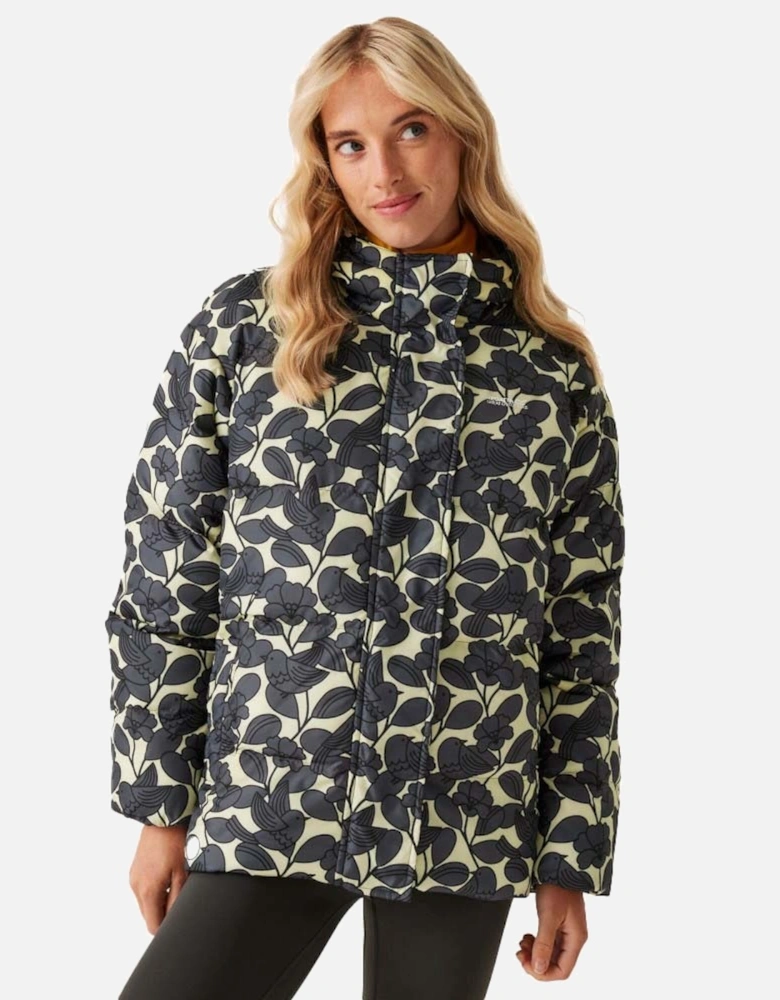 Womens Orla Kiely Full Zip Padded Jacket