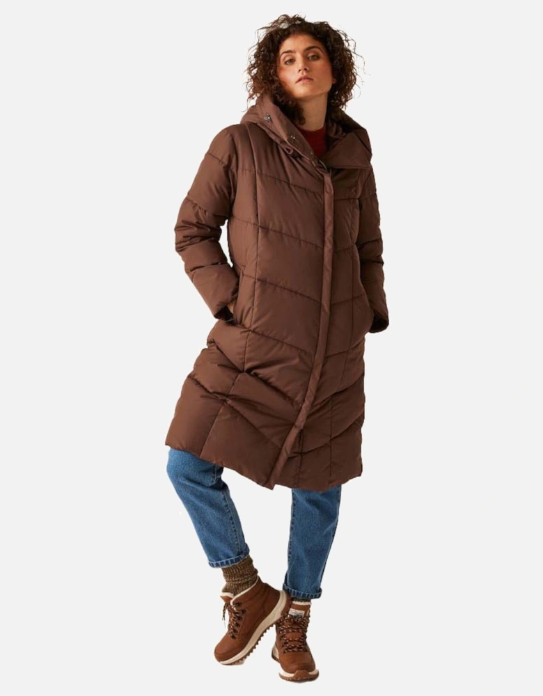 Womens Nurie Full Zip Longline Padded Jacket