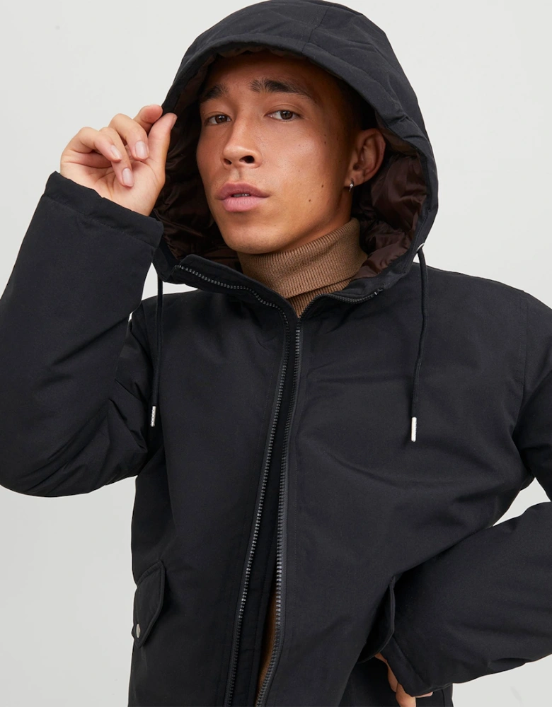 Loop Parka Jacket Black