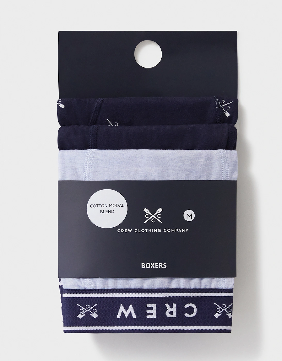 Men's 3 Pack Cotton Modal Boxer Xoars Navy