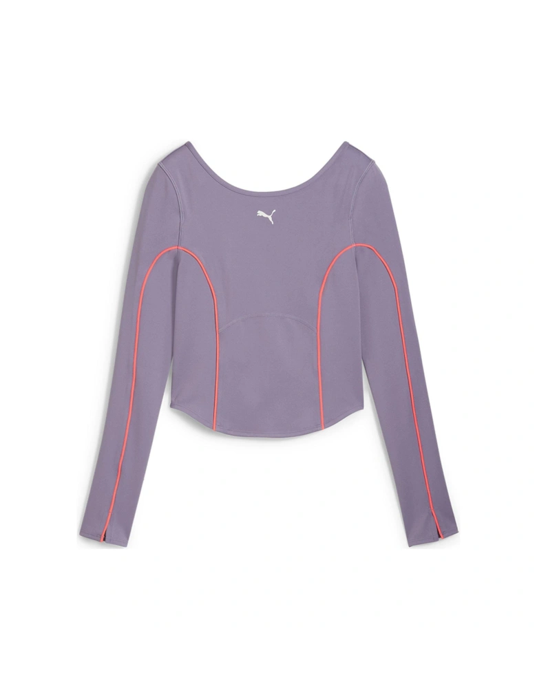 Womens Training Cloudspun Long Sleeve Top - Purple