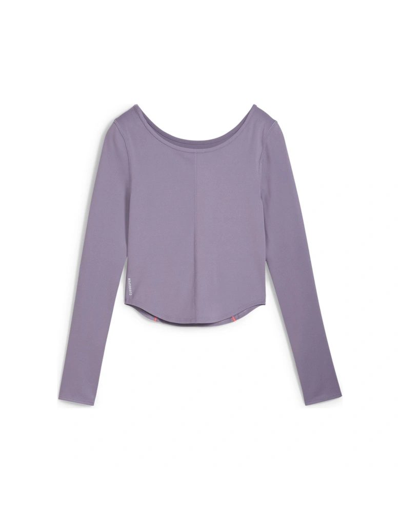 Womens Training Cloudspun Long Sleeve Top - Purple