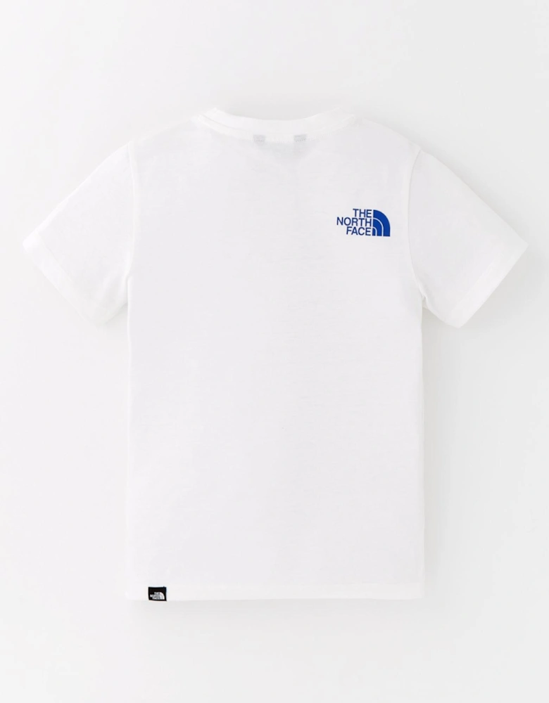 Junior Boys Short Sleeve Easy Tee - White