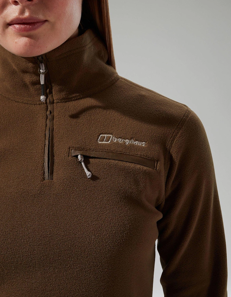 Womens Prism 2.0 Micro Half Zip - Brown