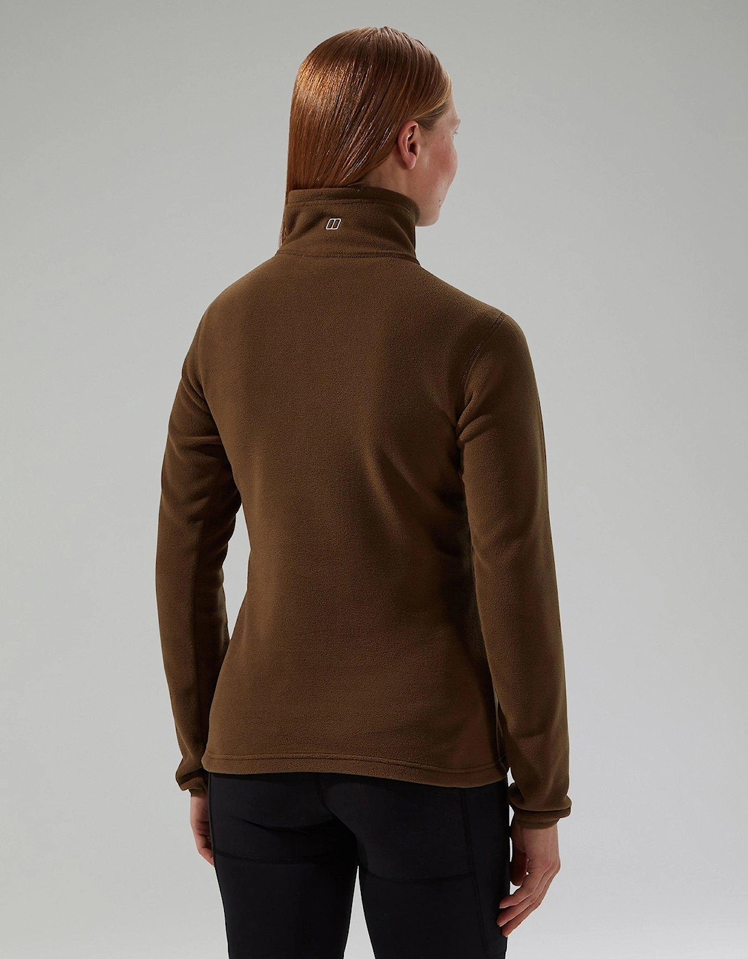 Womens Prism 2.0 Micro Half Zip - Brown