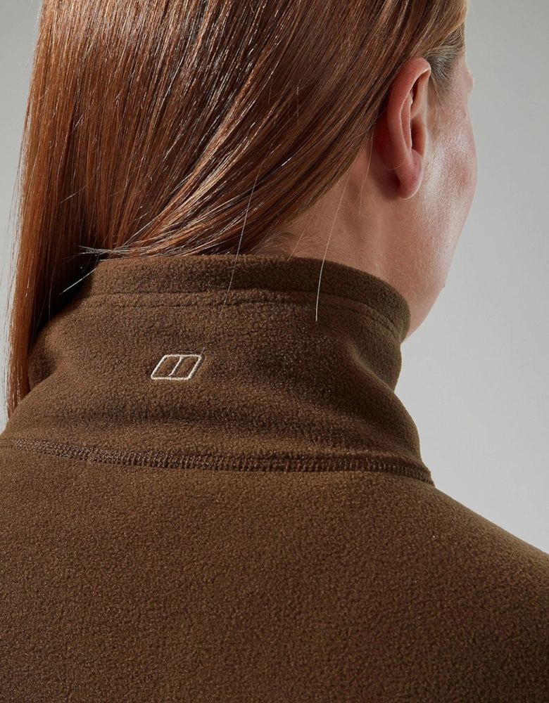 Womens Prism 2.0 Micro Half Zip - Brown