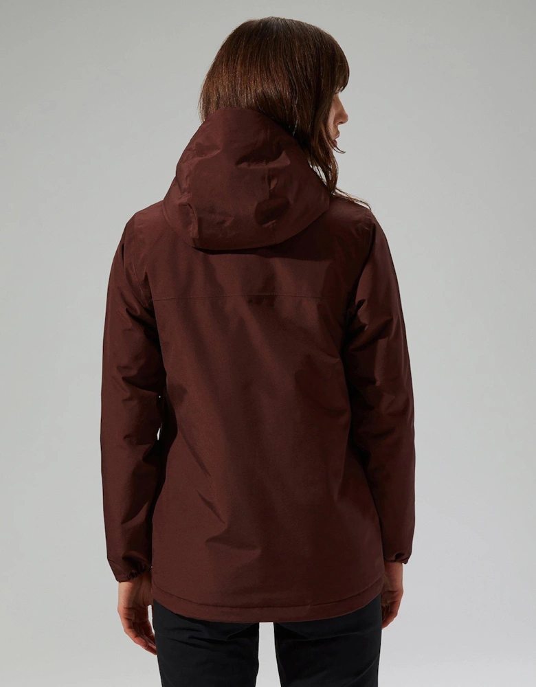 Womens Deluge Pro 3.0 Insulated Jacket - Brown