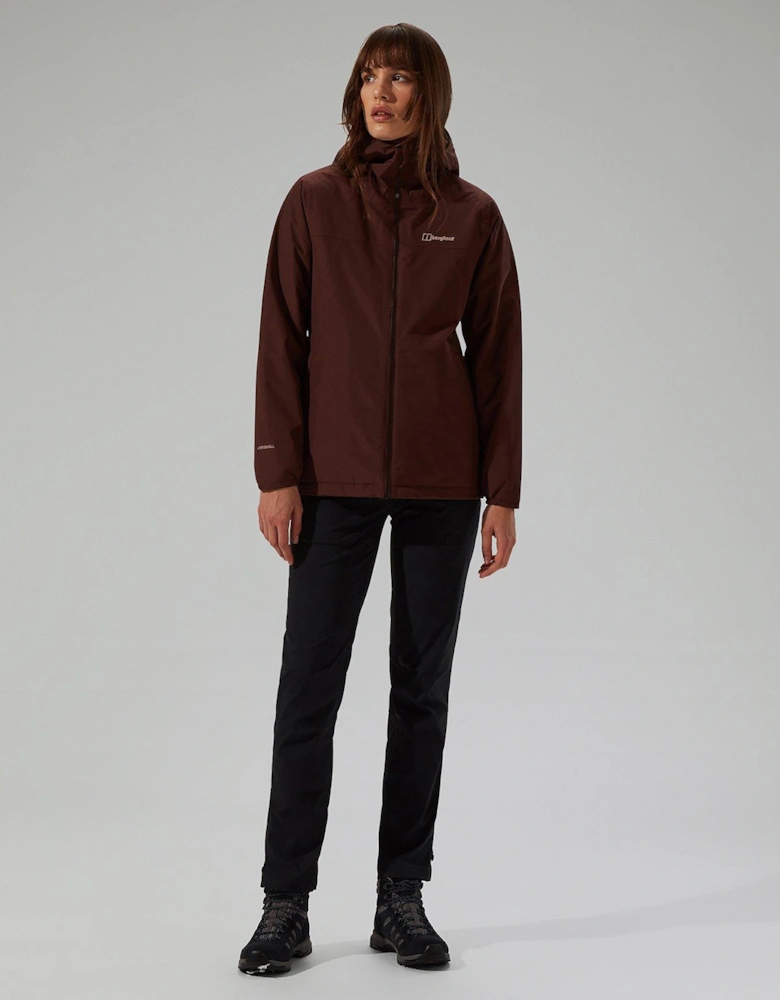 Womens Deluge Pro 3.0 Insulated Jacket - Brown