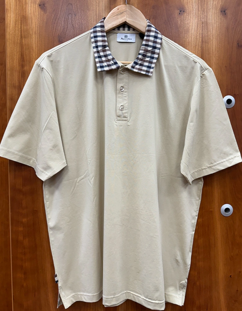 Men's Supima Cotton Club Check Colour Polo Shirt