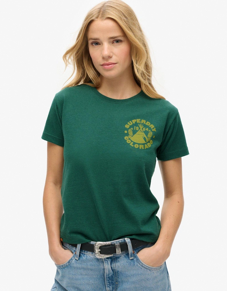 Lo-Fi Outdoor Fitted T-Shirt - Green