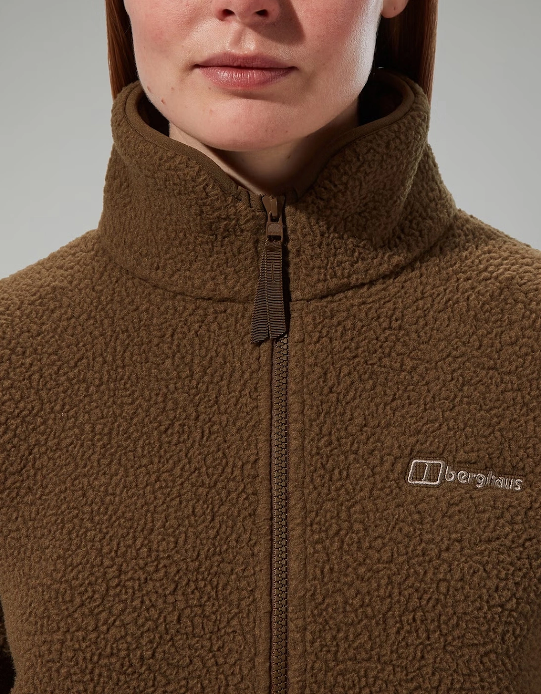 Women's Hawksker Half Zip Fleece Light Brown