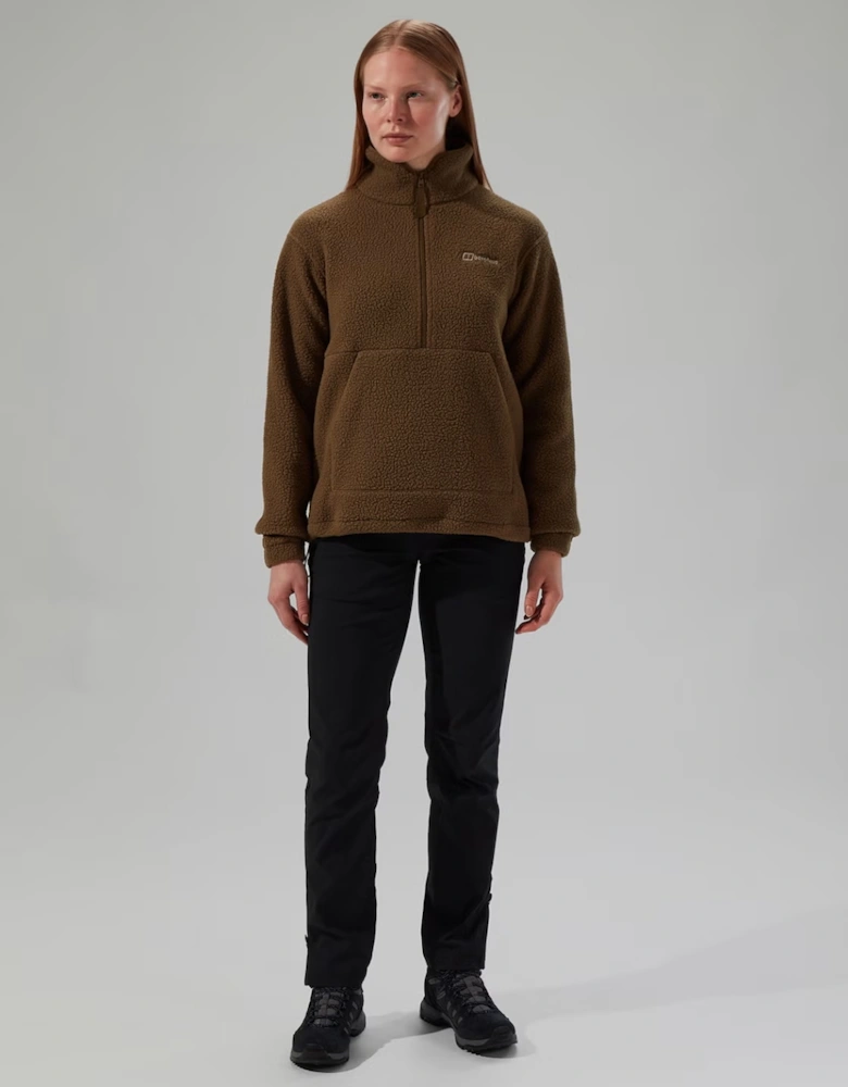 Women's Hawksker Half Zip Fleece Light Brown