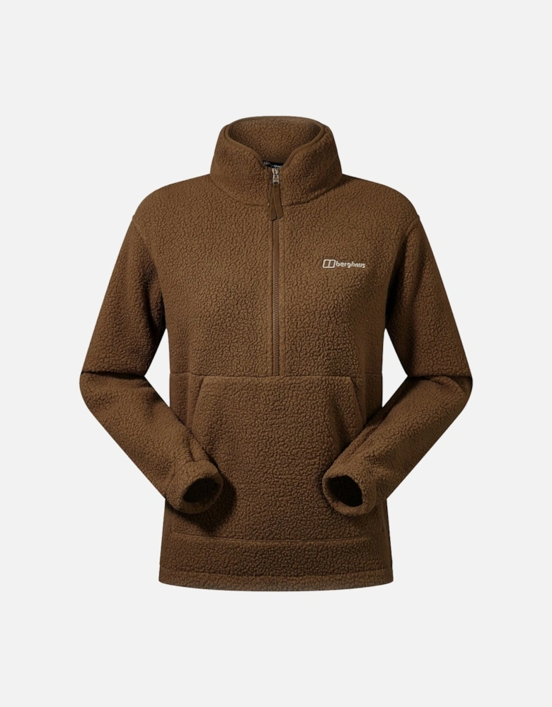 Women's Hawksker Half Zip Fleece Light Brown