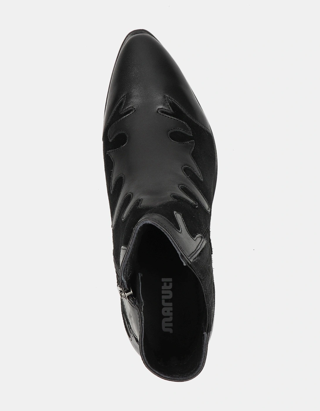 Tessy Leather Boot - Black