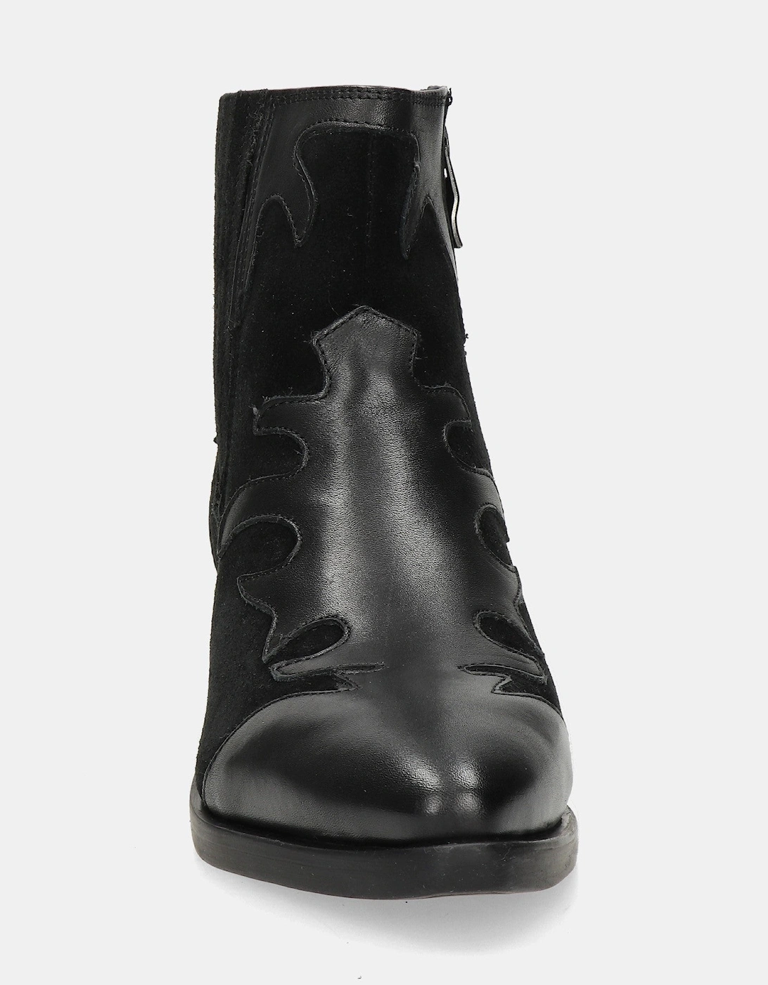 Tessy Leather Boot - Black