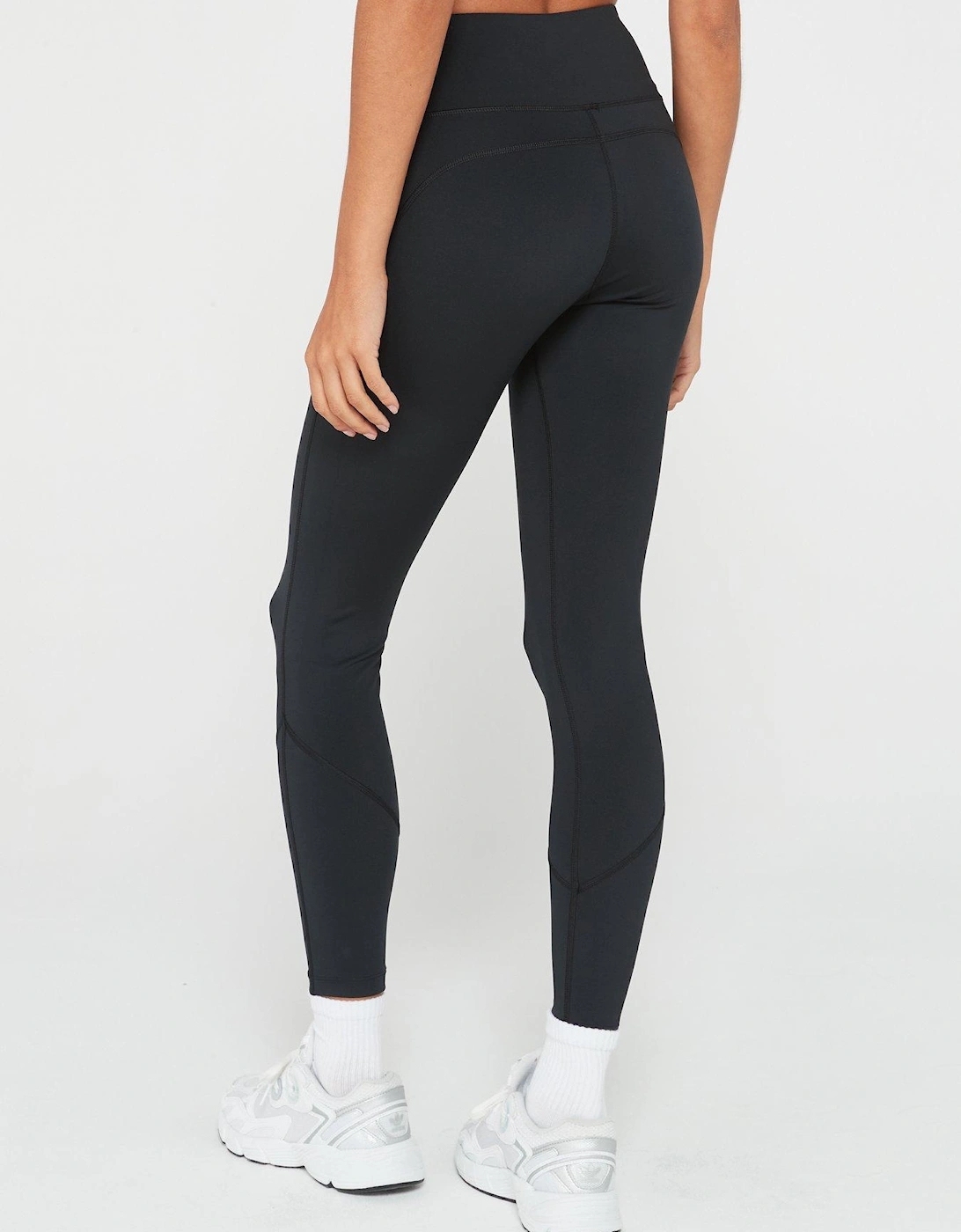 Athleisure Seam Detail Leggings - Black