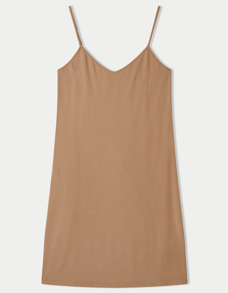 Modal Slip Dress | Coffee
