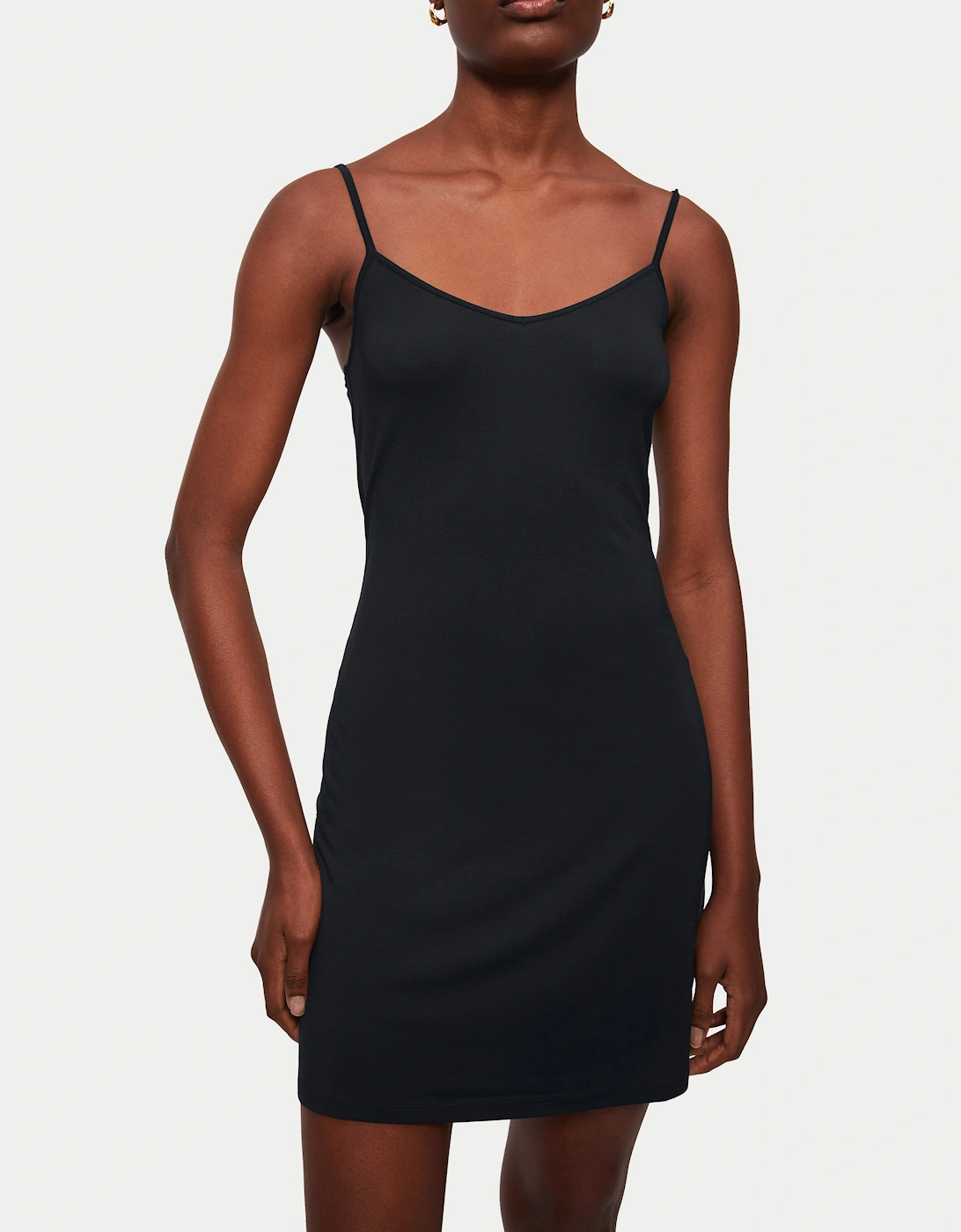 Modal Slip Dress | Black