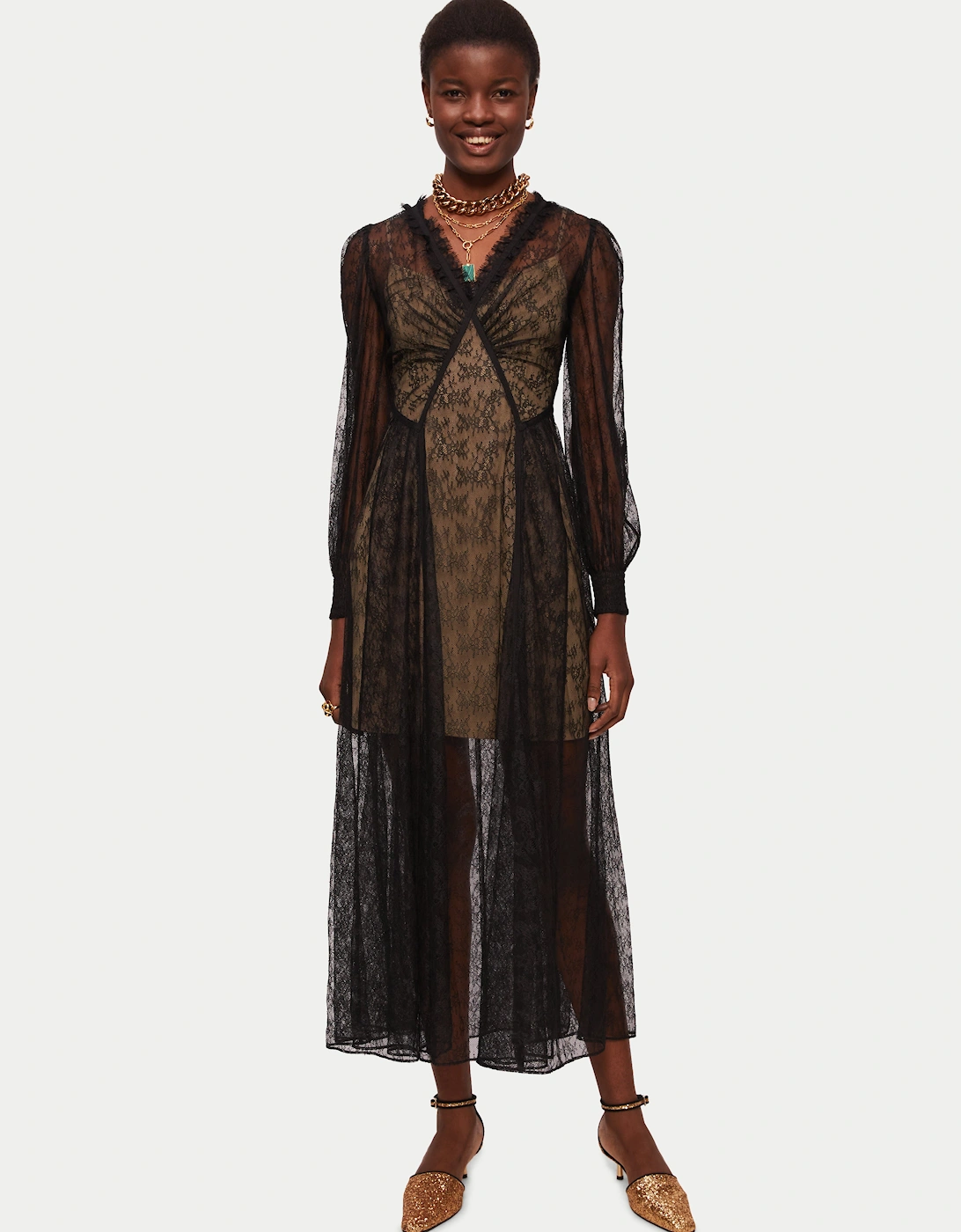 Modal Slip Dress | Coffee