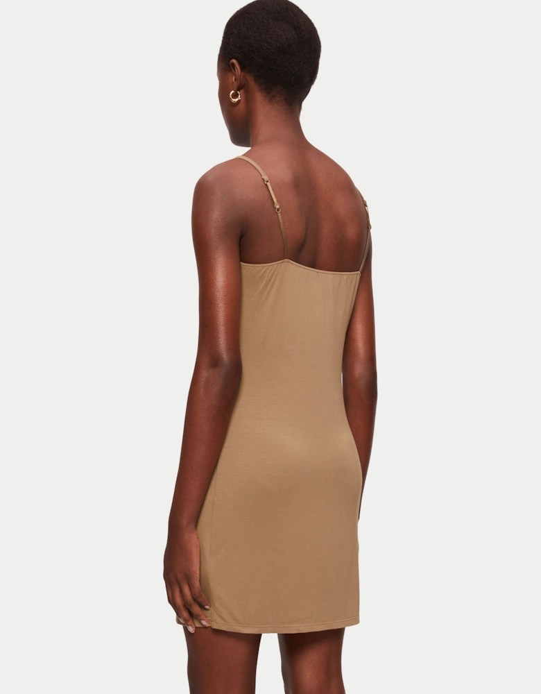 Modal Slip Dress | Coffee