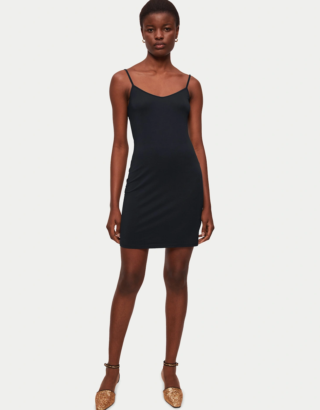 Modal Slip Dress | Black