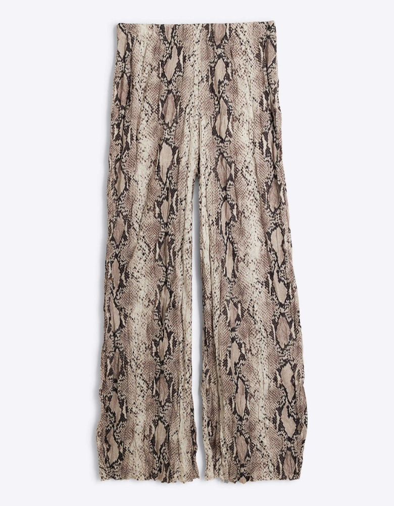 Crinkle Snake Trouser - White