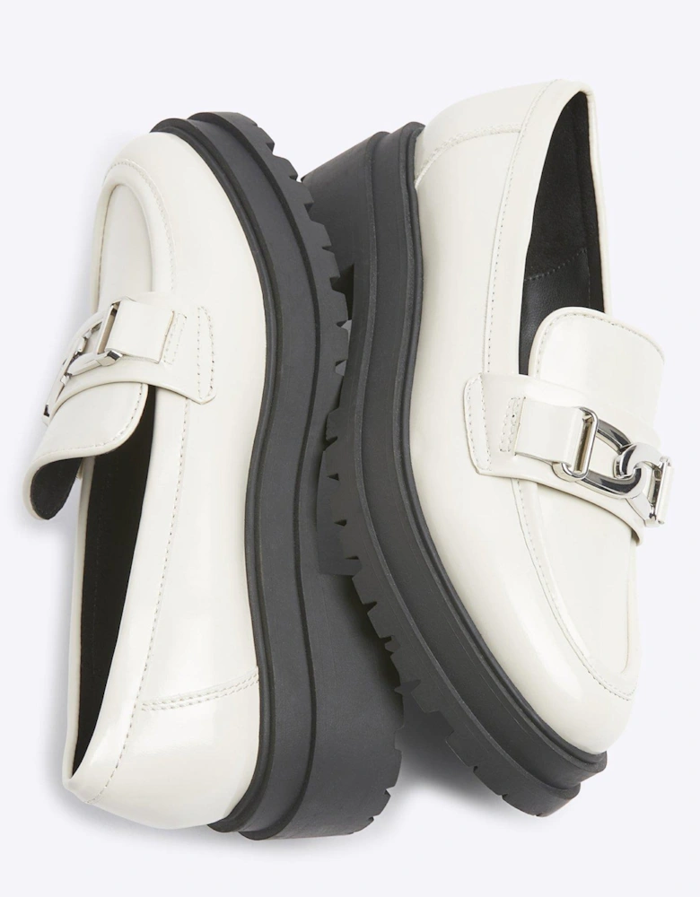 Trim Chunky Loafer - Cream