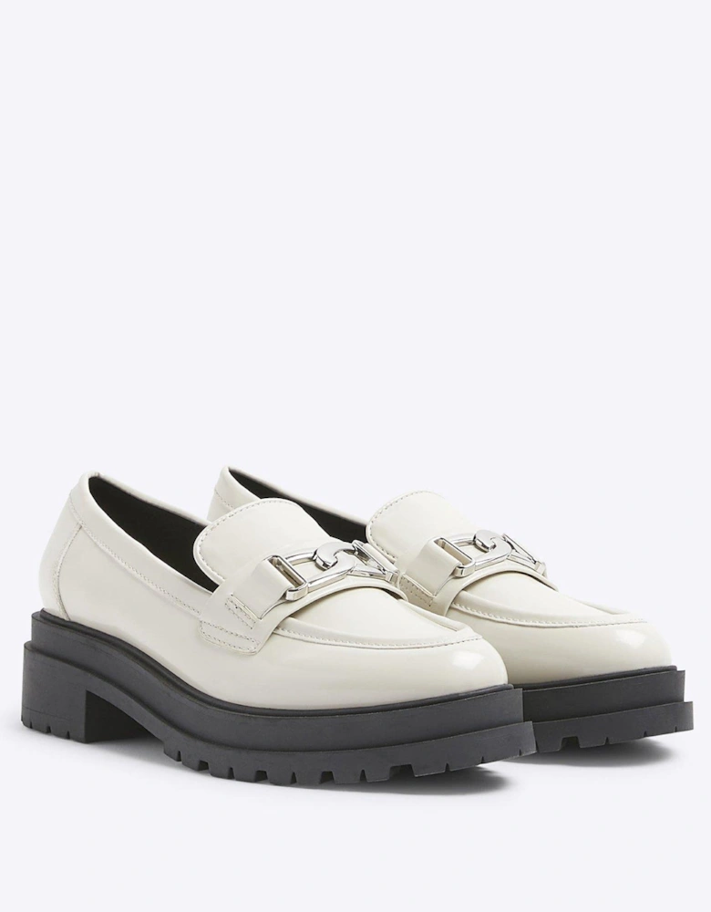 Trim Chunky Loafer - Cream