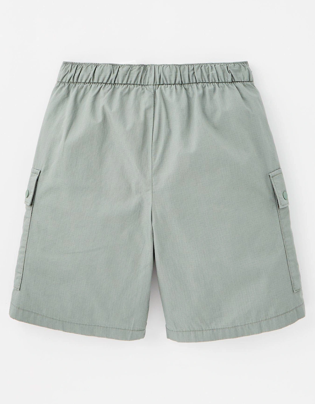 Boys Cotton Ripstop Cargo Shorts - Khaki