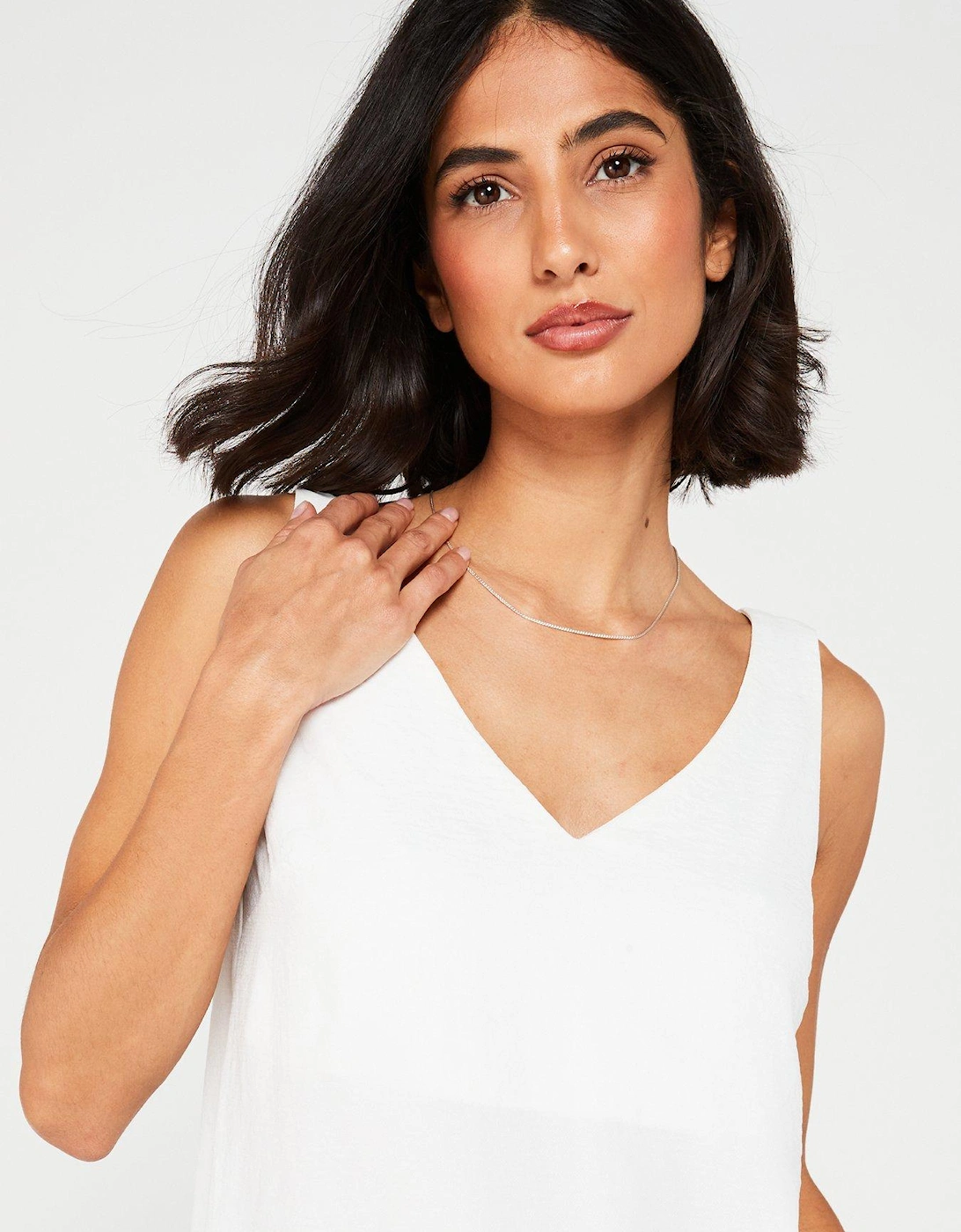 Cami Solid Top - White