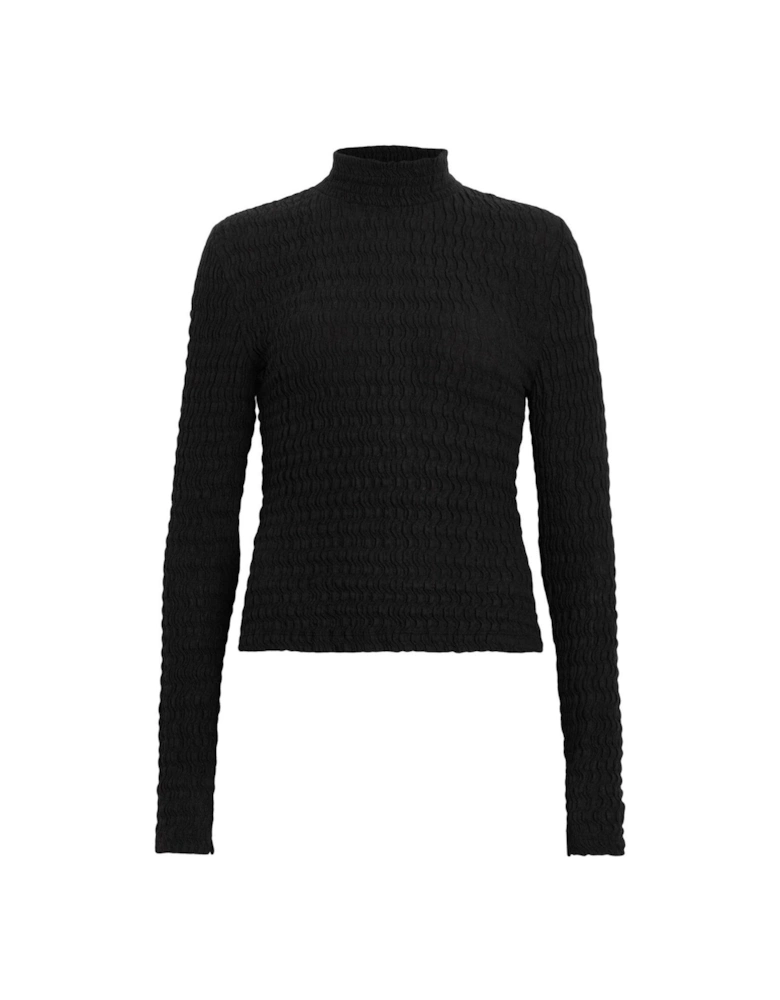 Connie Francesco Long Sleeve Top - Black