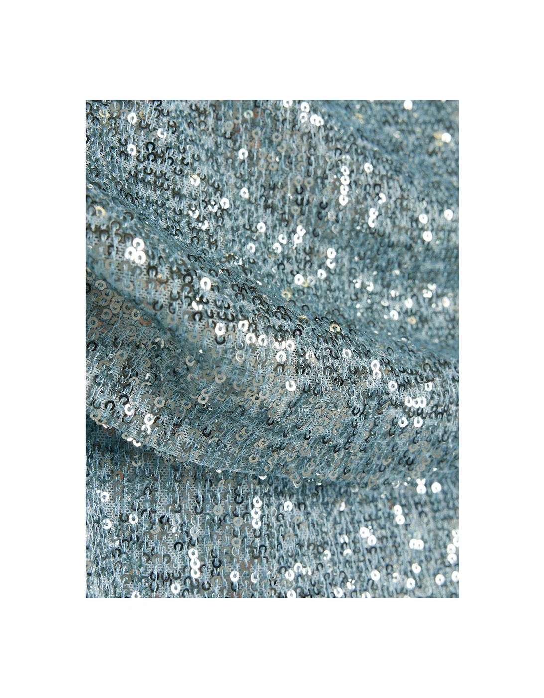 Sequin Bardot Top - Blue