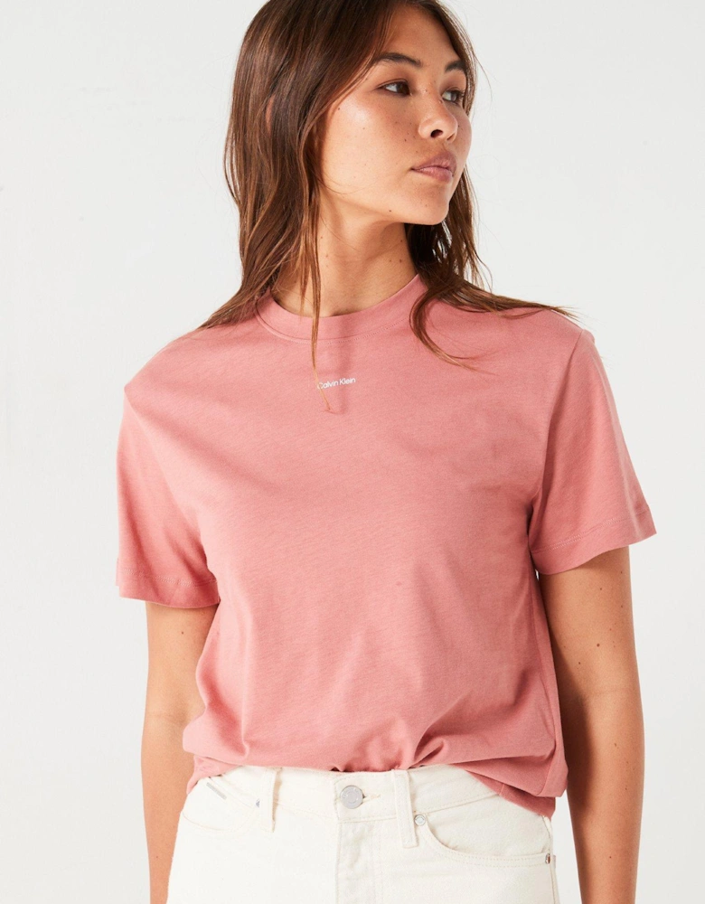 Micro Logo T-Shirt - Pink