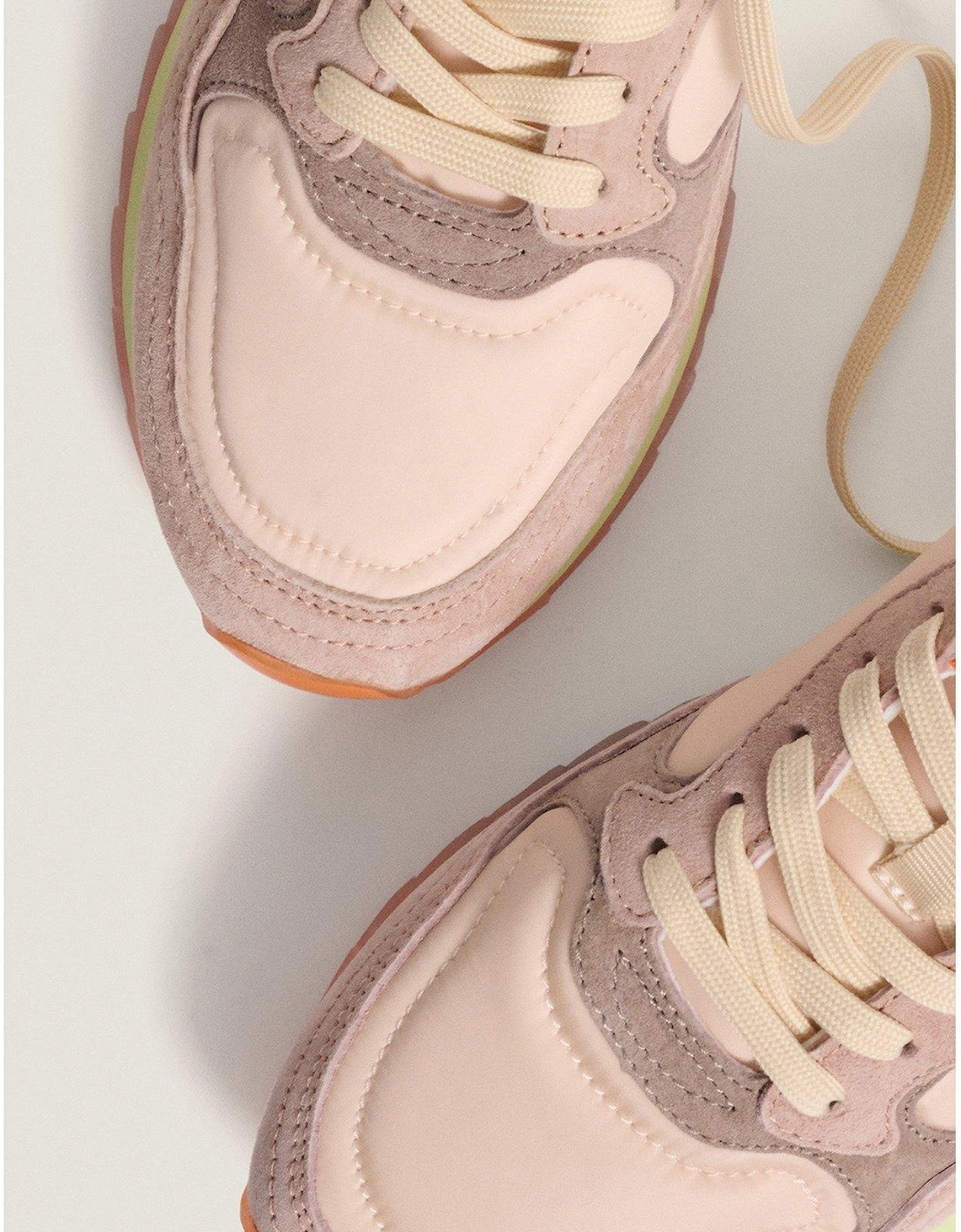 Womens City Cagliari Trainers - Beige/orange