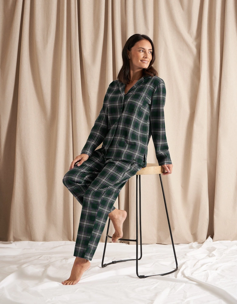 Plaid Pyjama Set in Green