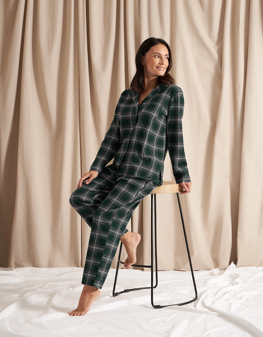 Plaid Pyjama Set in Green, 4 of 3