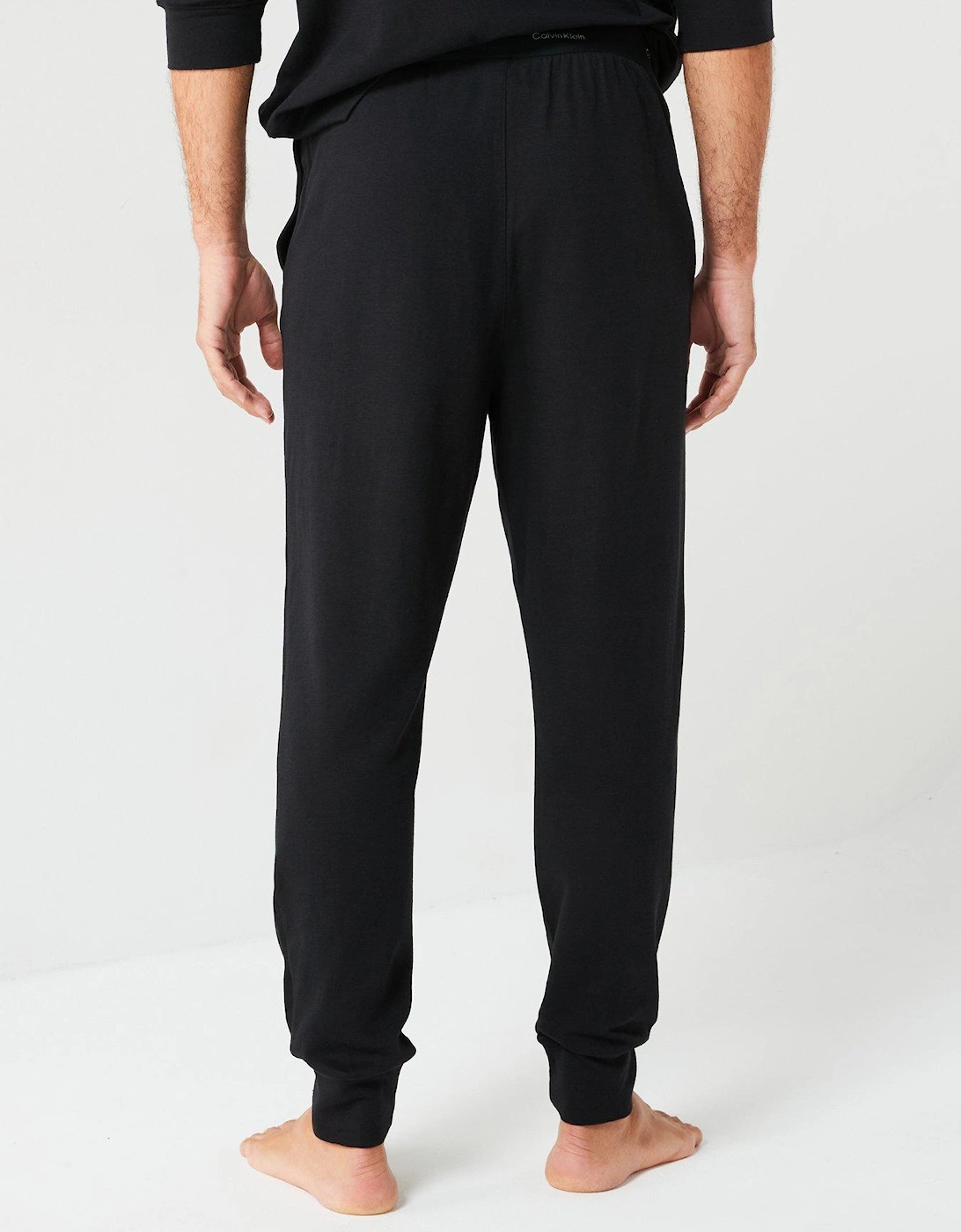 Modern Terry Cuffed Loungewear Pants - Black