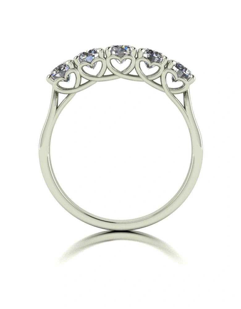 Lady Lynsey L'Amour 9ct White Gold 1.25ct Total Eternity Ring