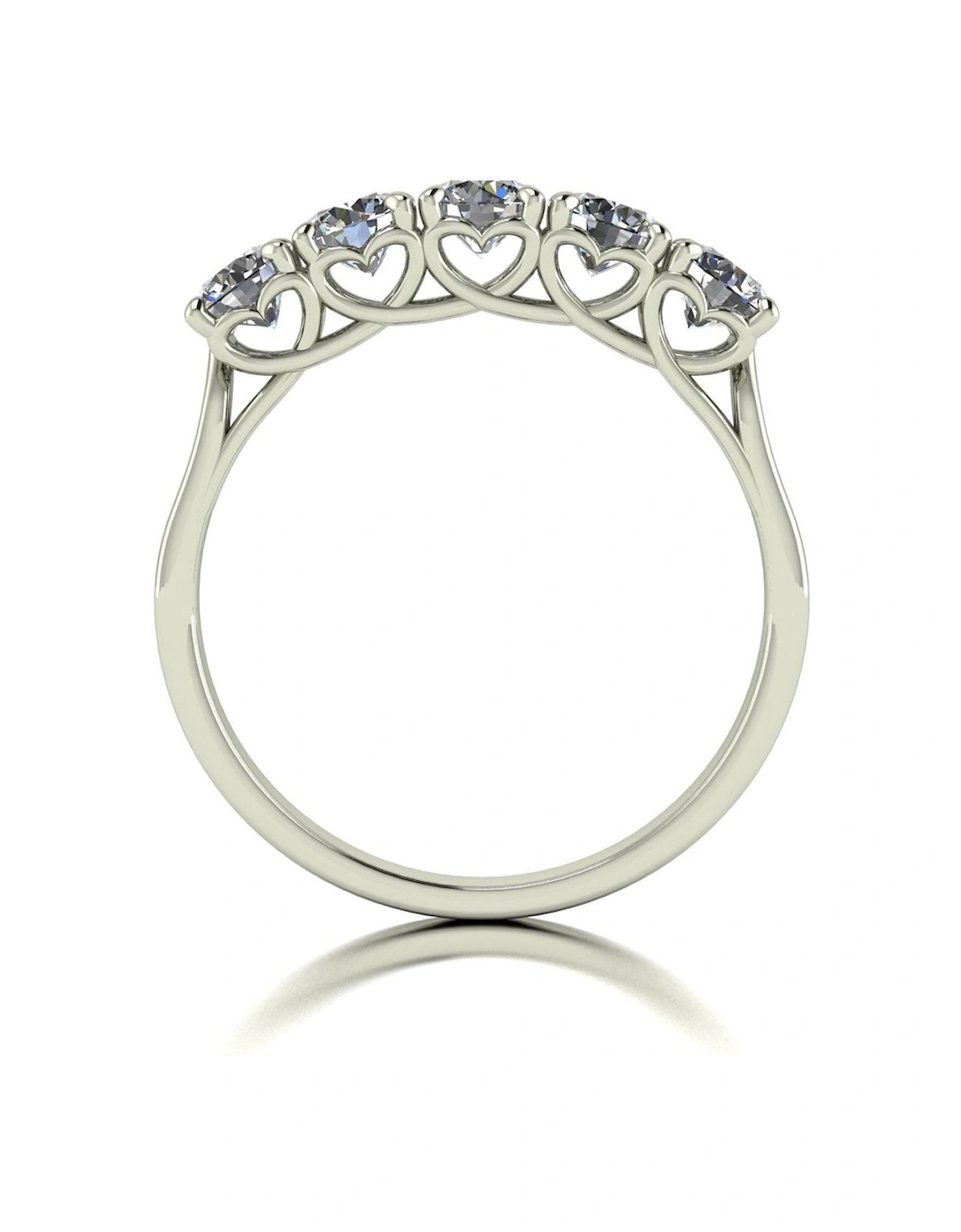 Lady Lynsey L'Amour 9ct White Gold 1.25ct Total Eternity Ring