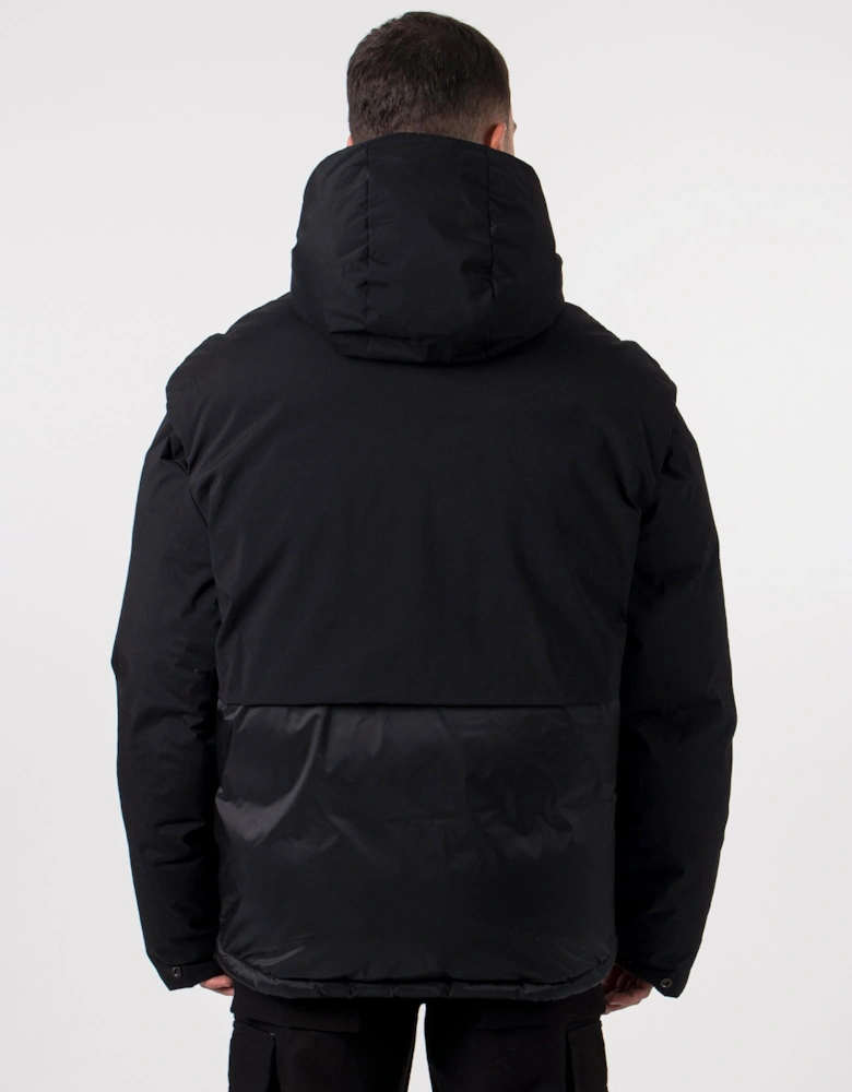 Layered Hooded Puffer Jacket