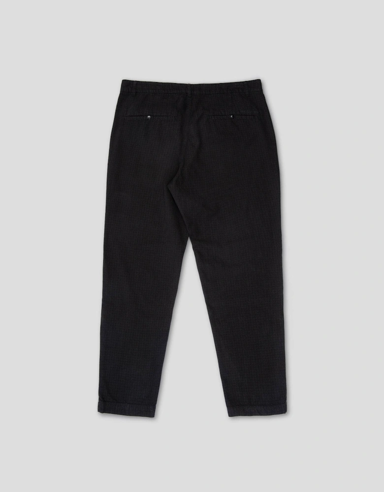 Relaxed-Fit Ripstop Trousers Black