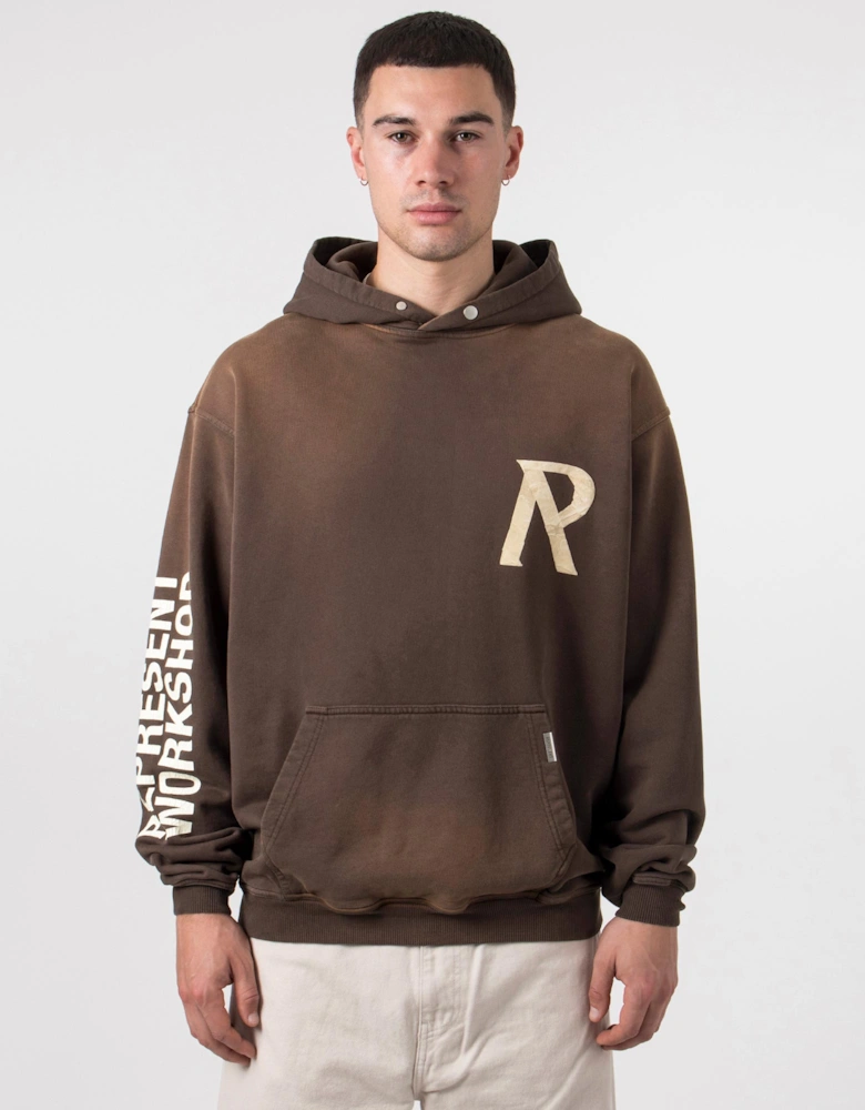 Masking Tape Initial Hoodie