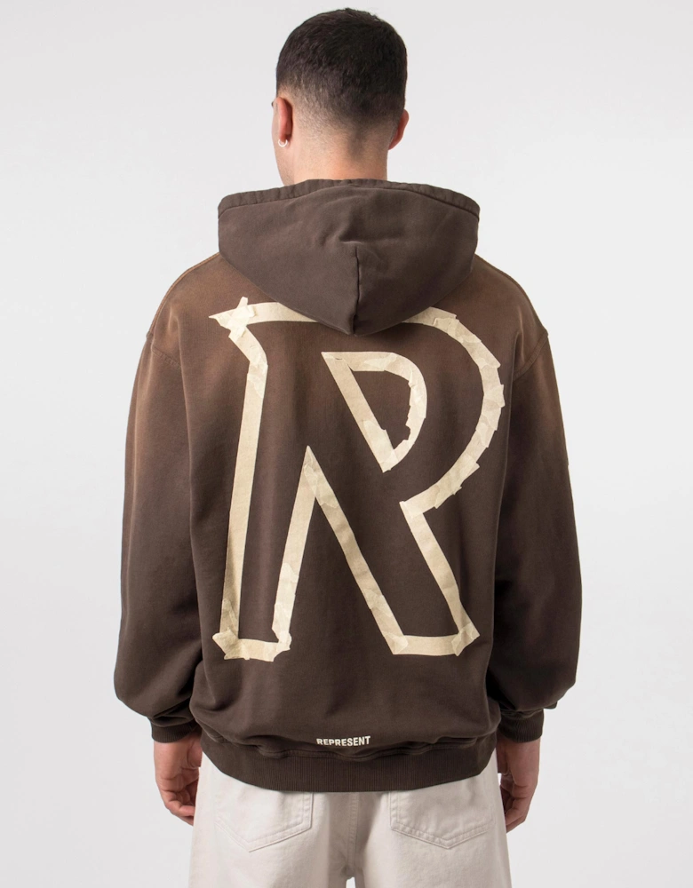 Masking Tape Initial Hoodie